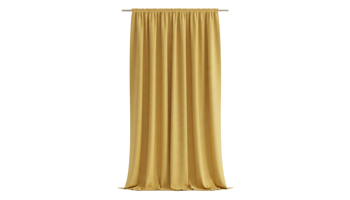 yellow curtain png PNG transparent background