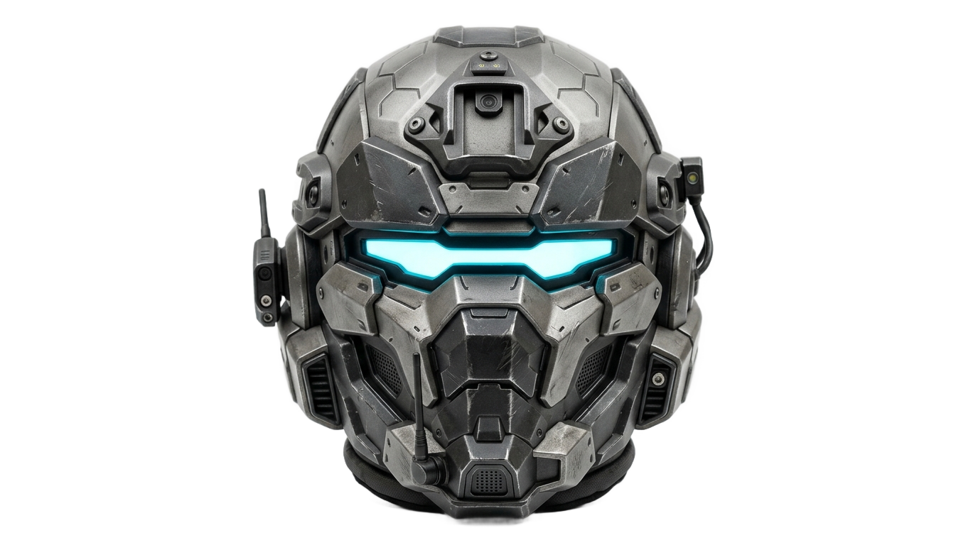power armor helmet png PNG transparent background