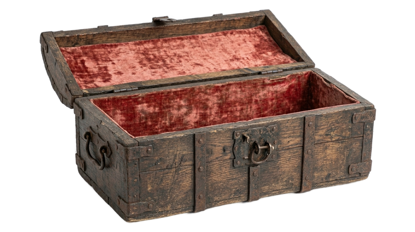 empty treasure chest png PNG transparent background