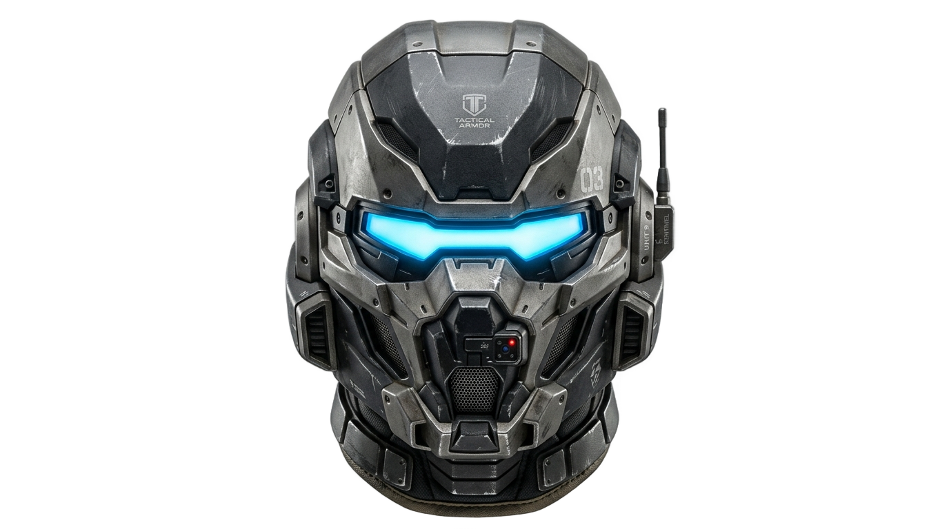 power armor helmet png PNG transparent background