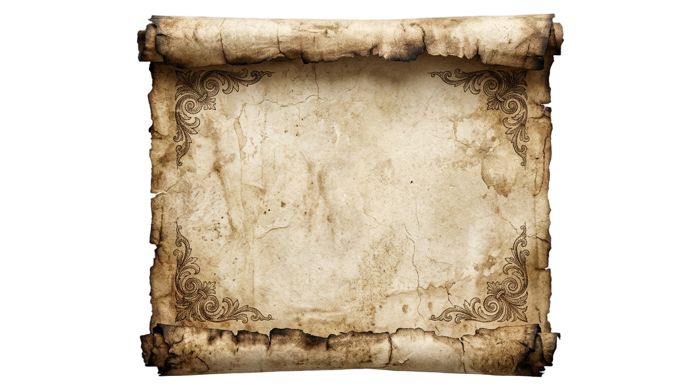 vintage scroll banner png PNG transparent background