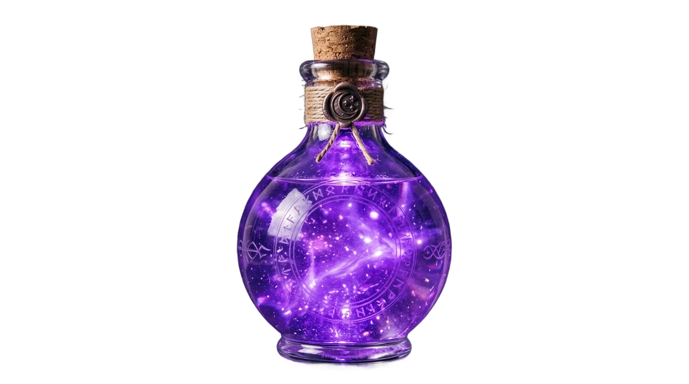 purple potion png PNG transparent background