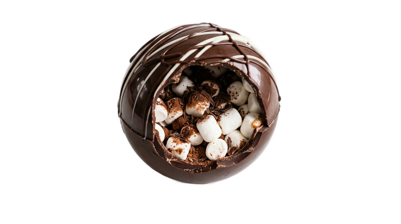 hot chocolate bomb png PNG transparent background