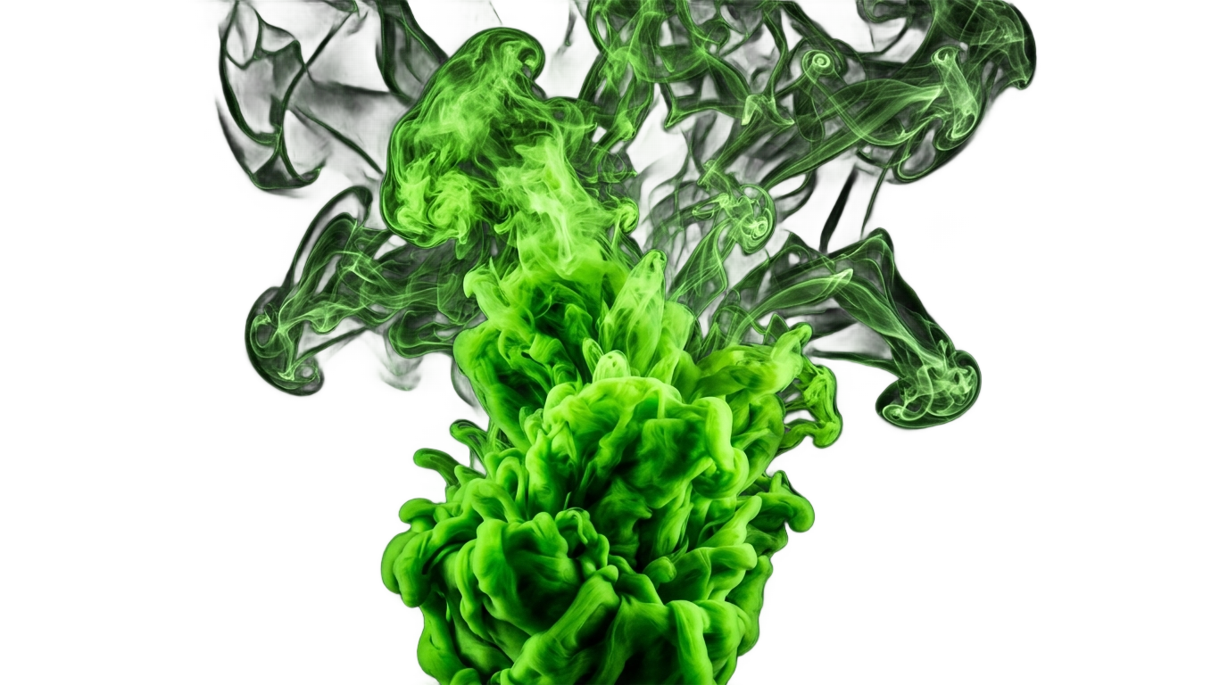 green smoke bomb png PNG transparent background