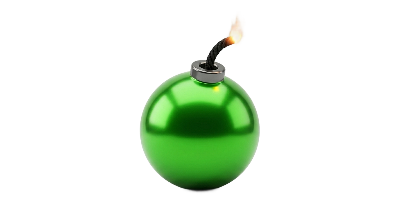 green bomb png PNG transparent background