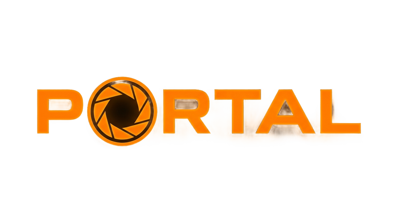 portal 1 logo png PNG transparent background