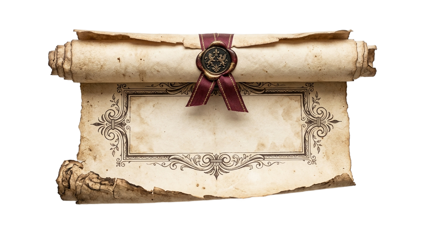 scroll invitation card png PNG transparent background