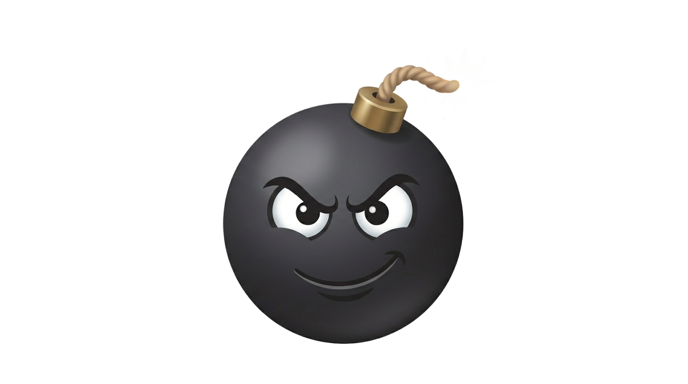 iphone bomb emoji png PNG transparent background