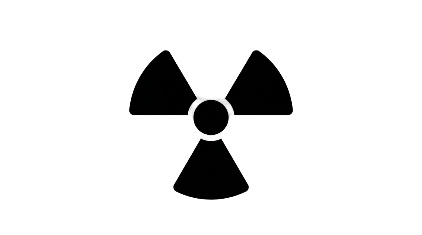 nuclear bomb symbol png PNG transparent background