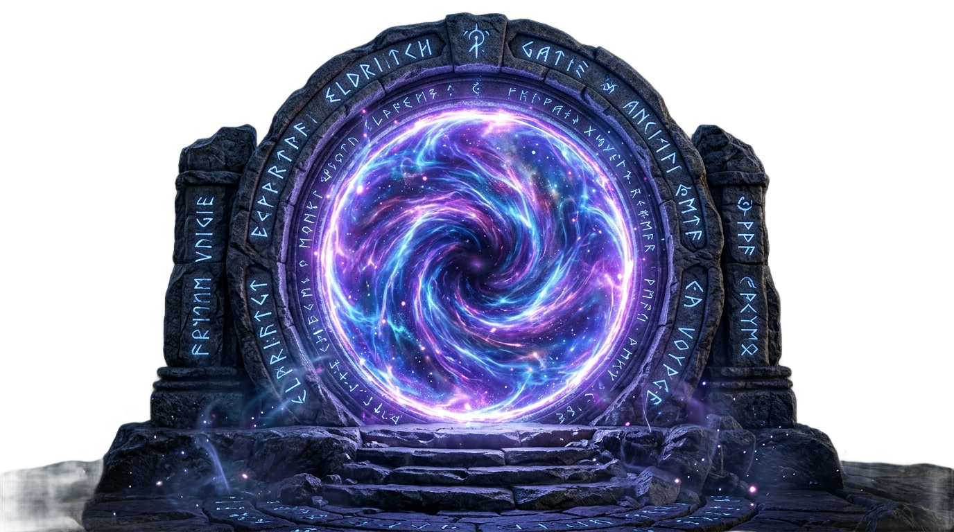 fantasy portal png PNG transparent background