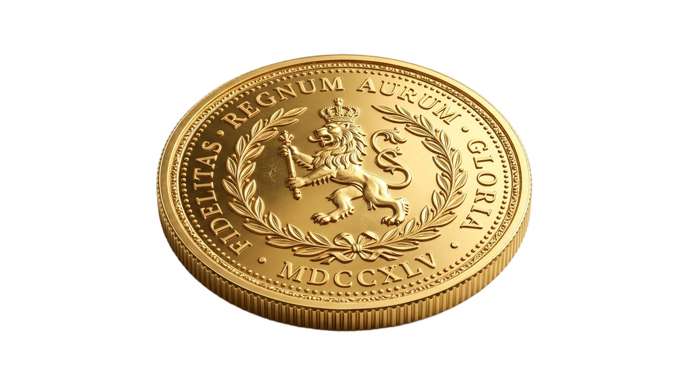 gold coin logo png PNG transparent background