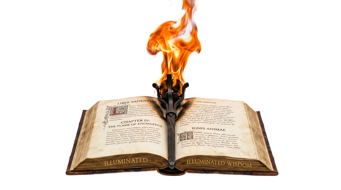 book with torch logo png PNG transparent background