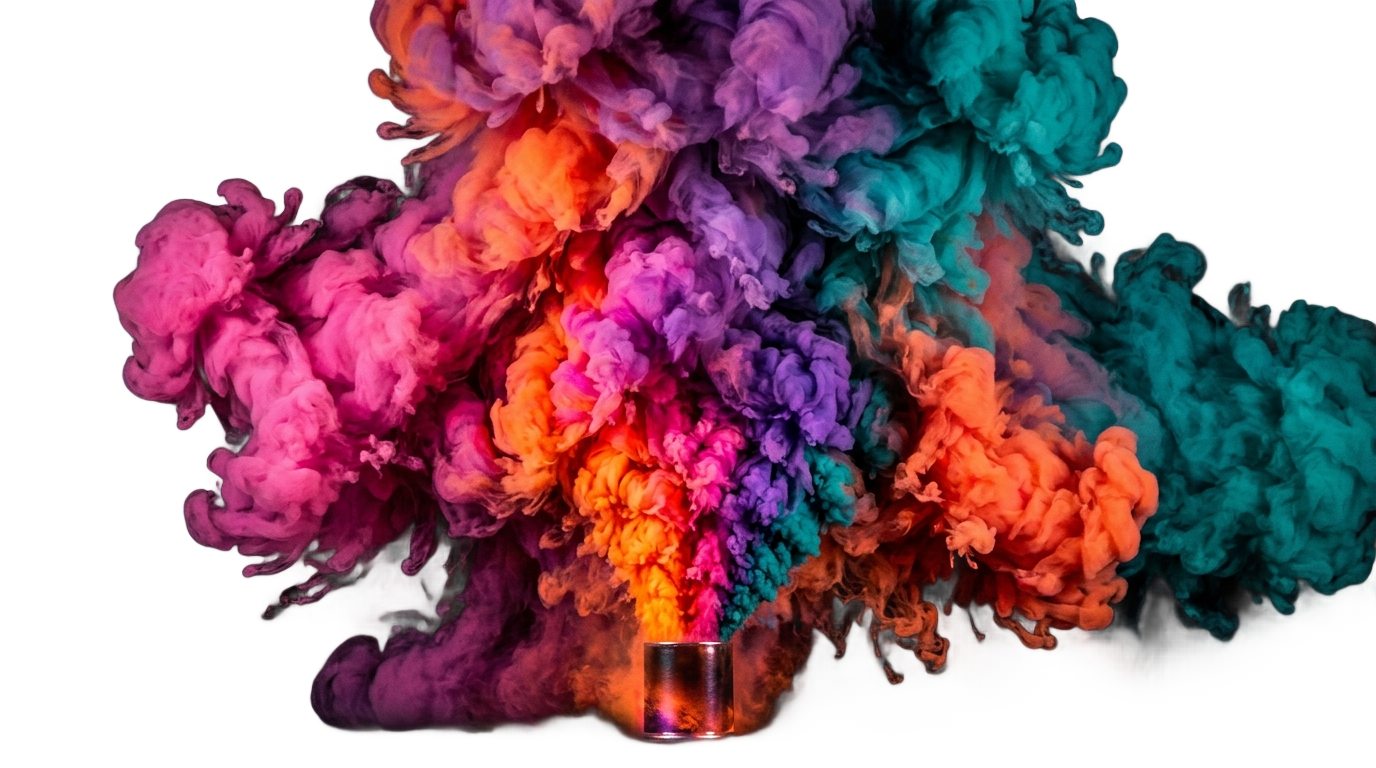 colorful smoke bomb png PNG transparent background