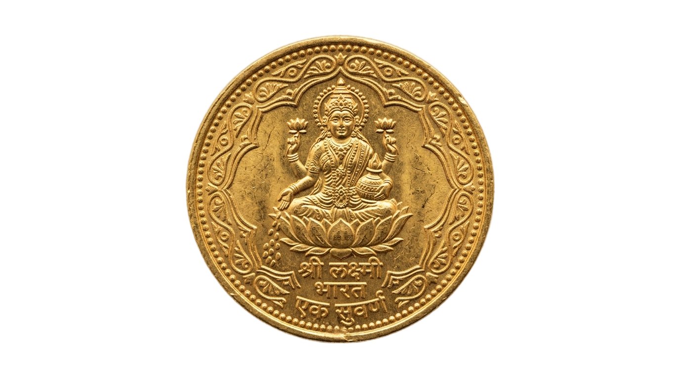 indian gold coin png PNG transparent background