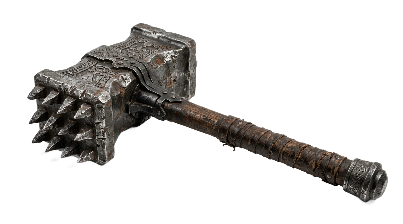 warhammer weapon png PNG transparent background