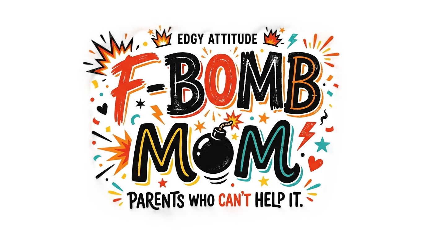 f-bomb mom png PNG transparent background