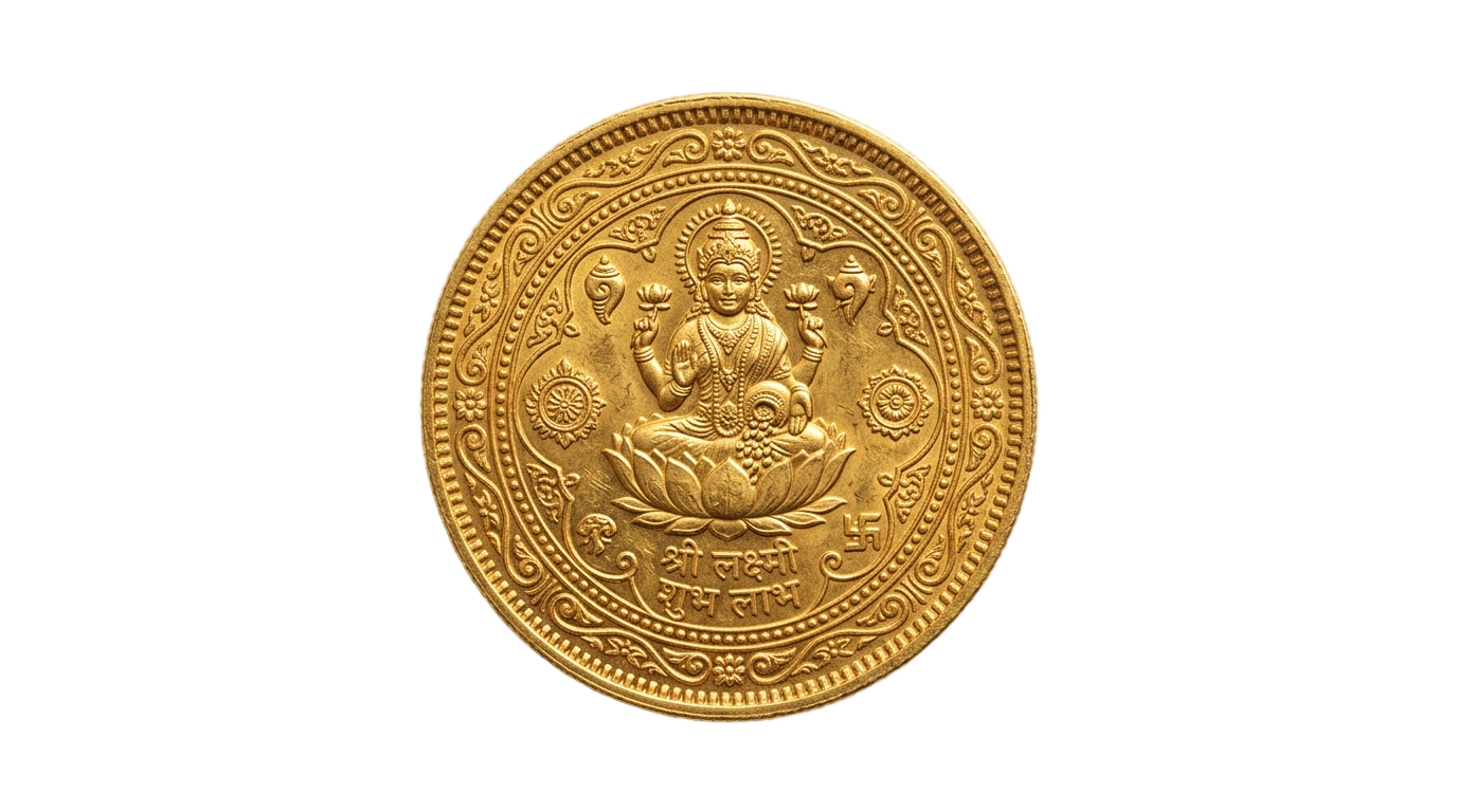 indian gold coin png PNG transparent background