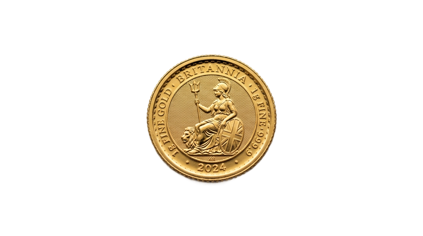 1 gm gold coin png PNG transparent background