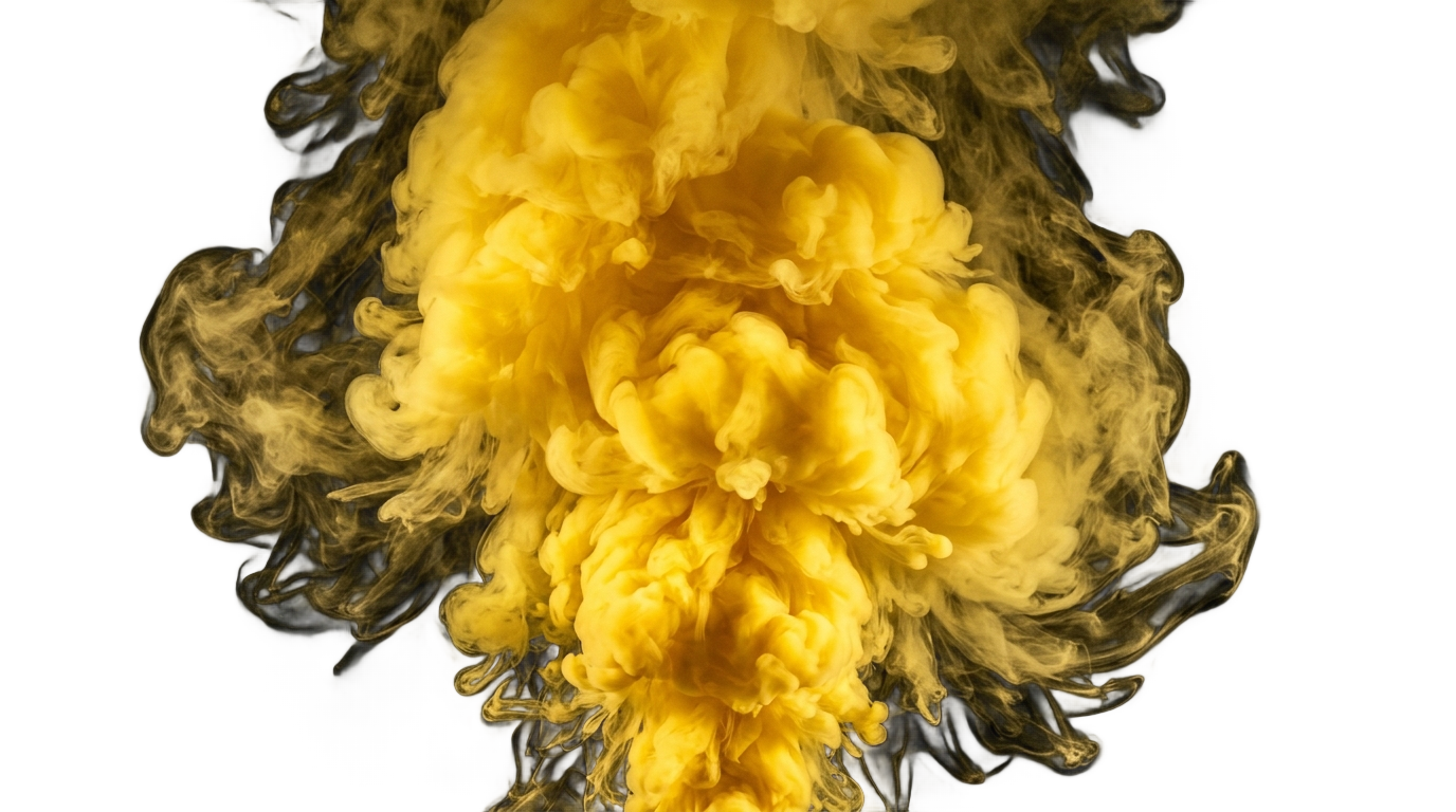 yellow smoke bomb png PNG transparent background