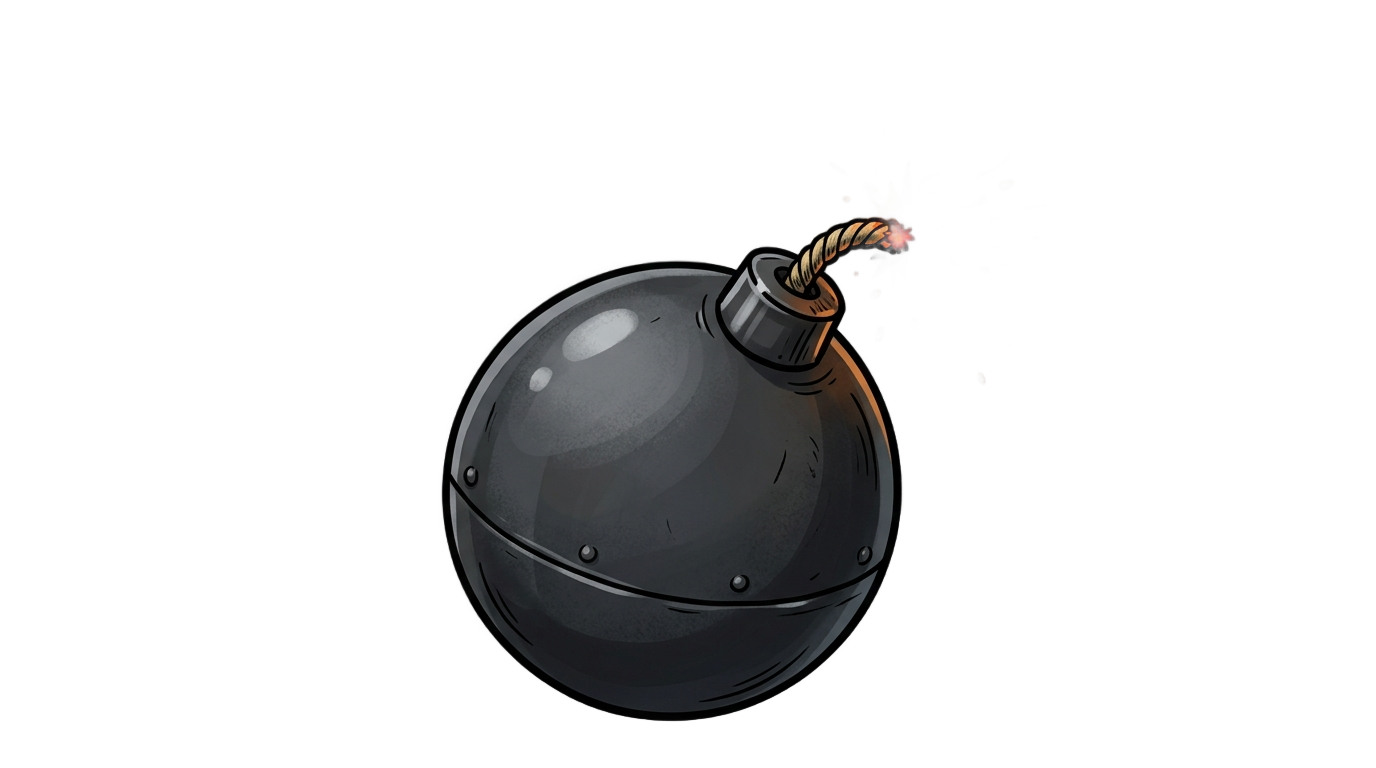 bomb fuse png PNG transparent background