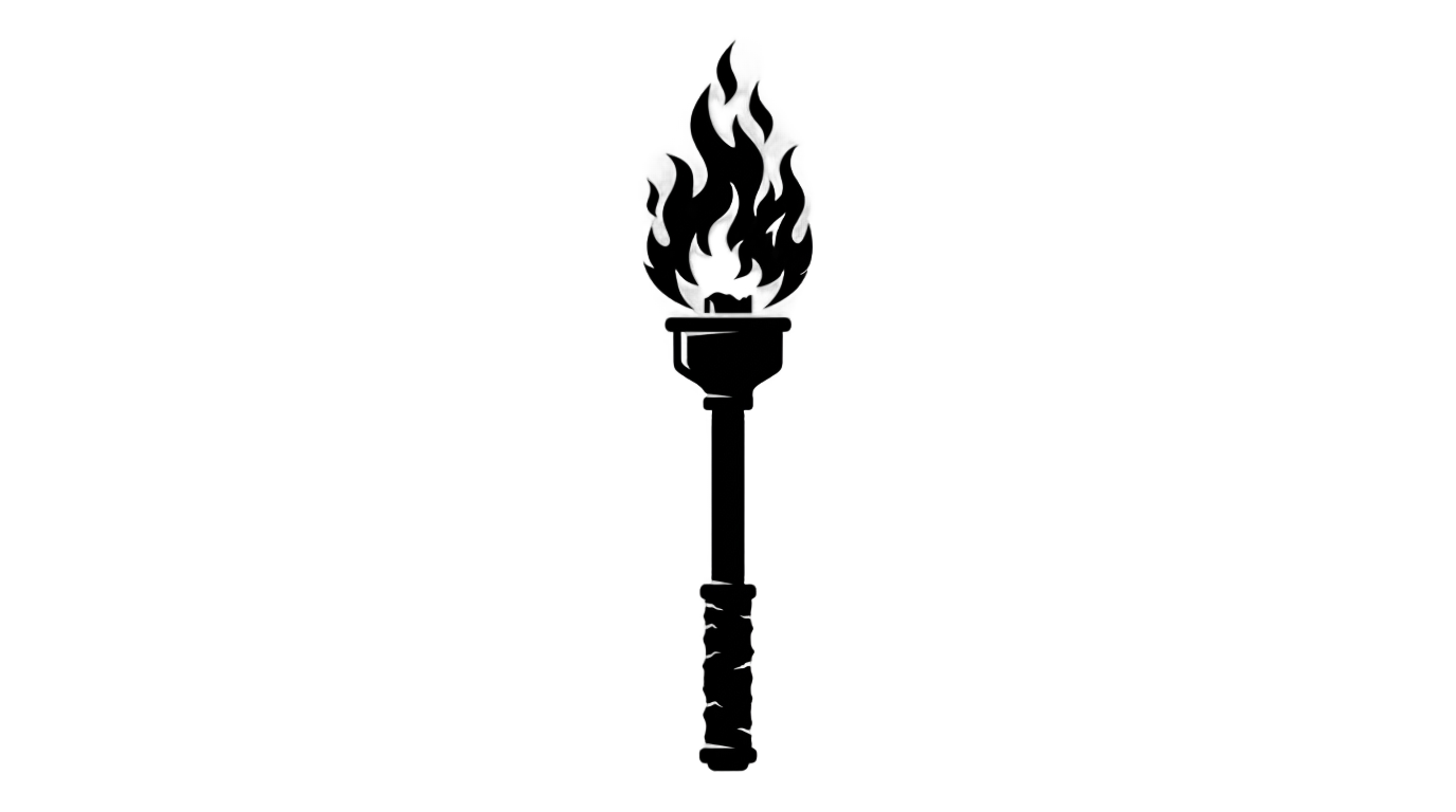 torch silhouette png PNG transparent background