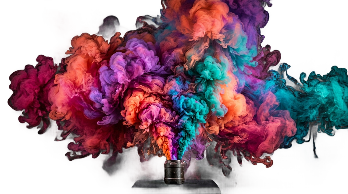 colorful smoke bomb png PNG transparent background