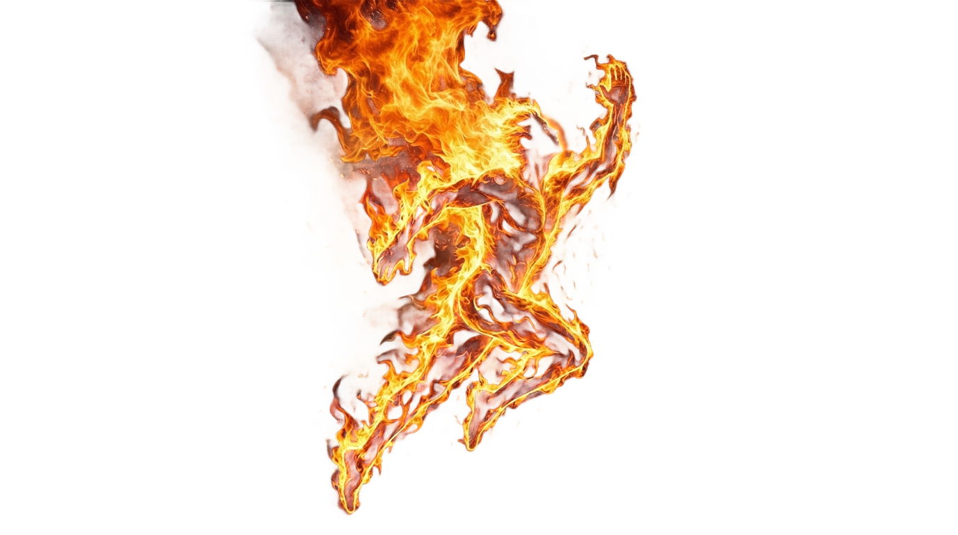 human torch logo png PNG transparent background