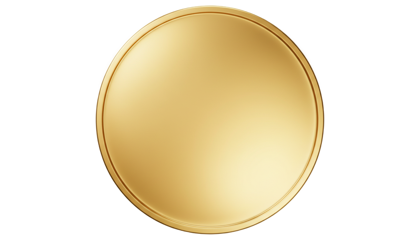 blank gold coin png PNG transparent background