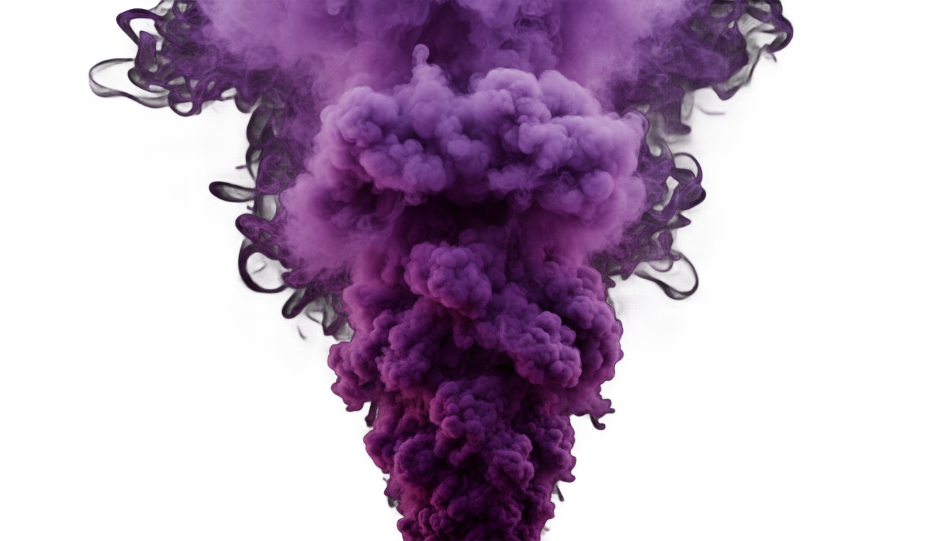 purple smoke bomb png PNG transparent background