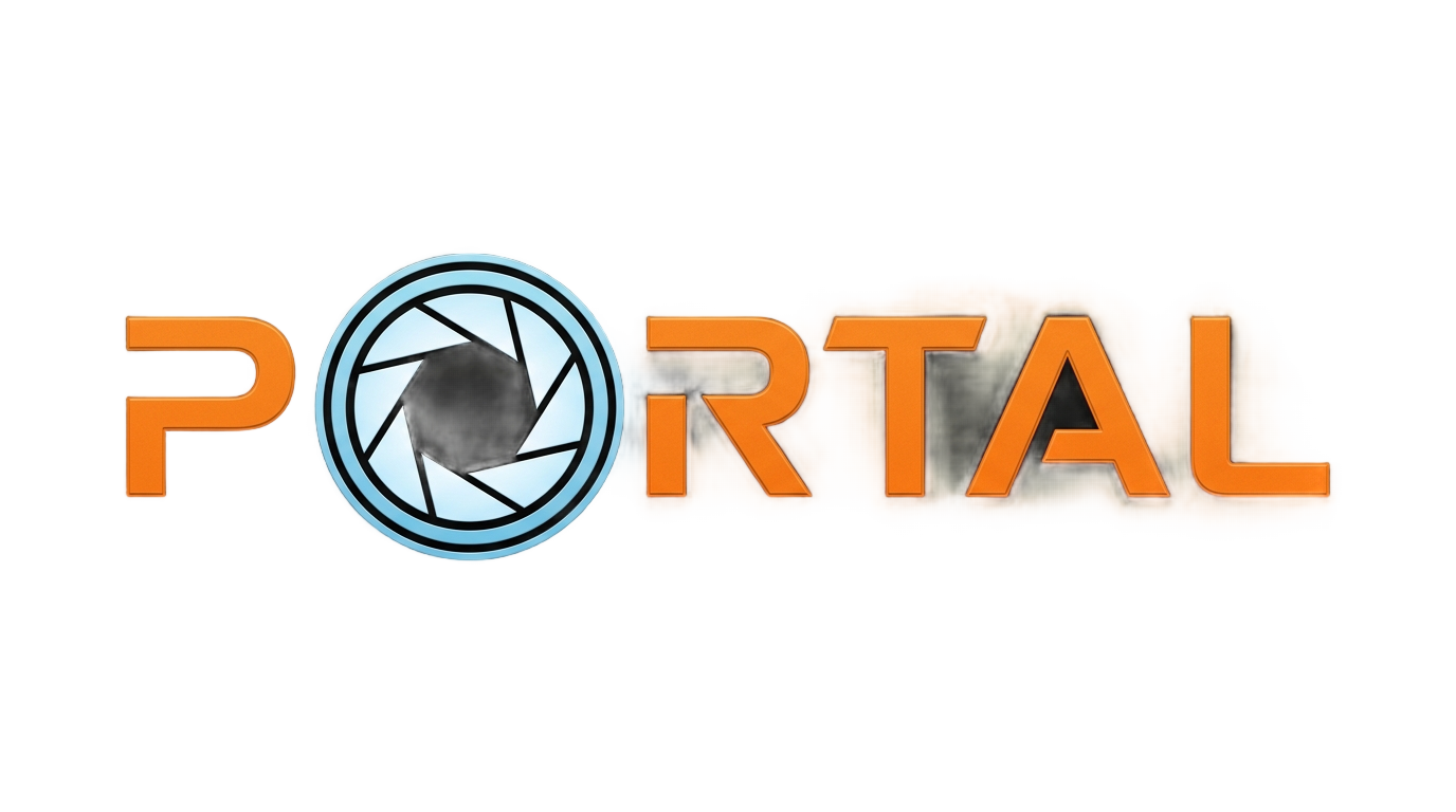 portal 1 logo png PNG transparent background