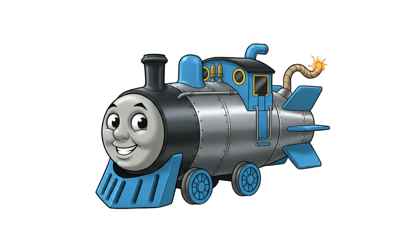 thomas the thermonuclear bomb png PNG transparent background