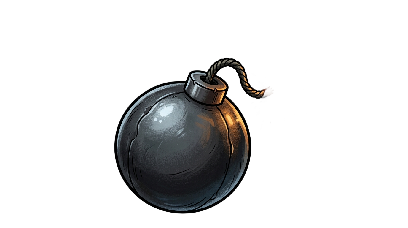 bomb fuse png PNG transparent background