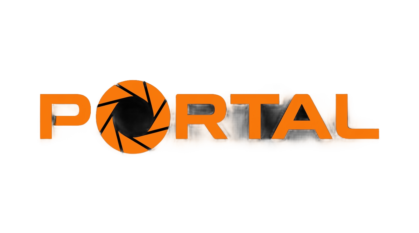 portal 1 logo png PNG transparent background