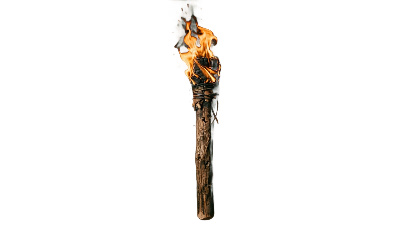 wooden torch png PNG transparent background