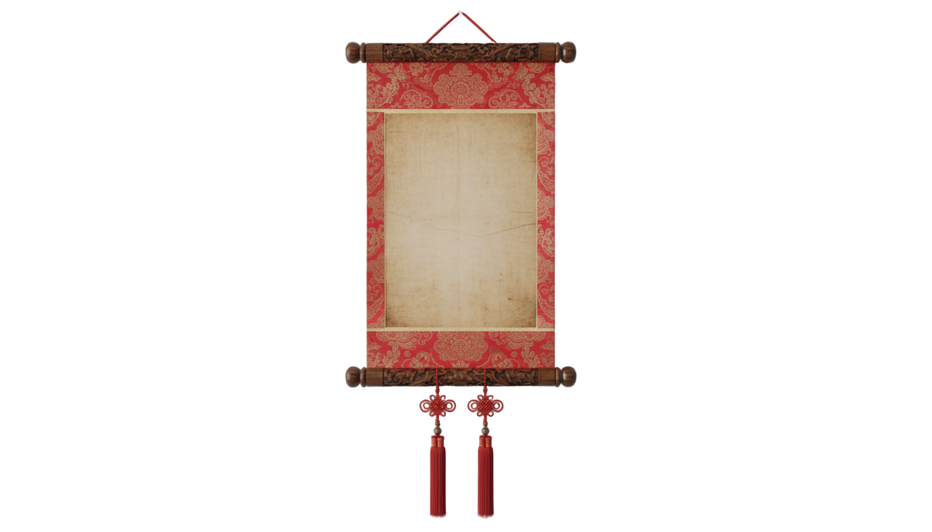 chinese scroll png PNG transparent background