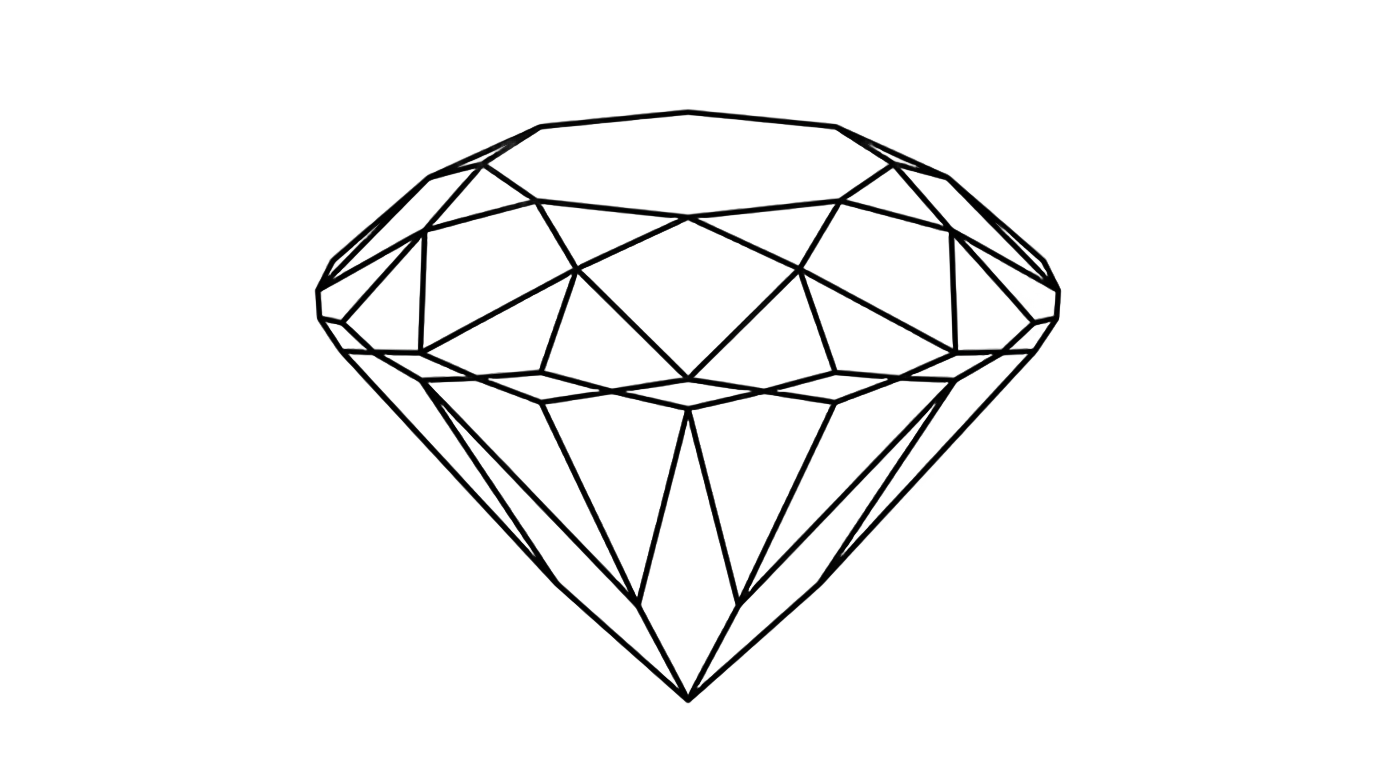 gem outline png PNG transparent background