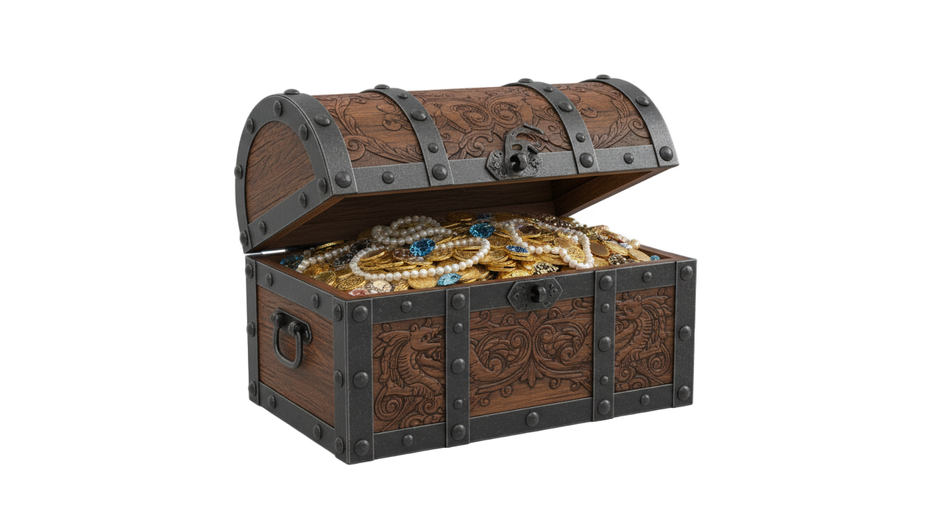 treasure chest illustration png PNG transparent background