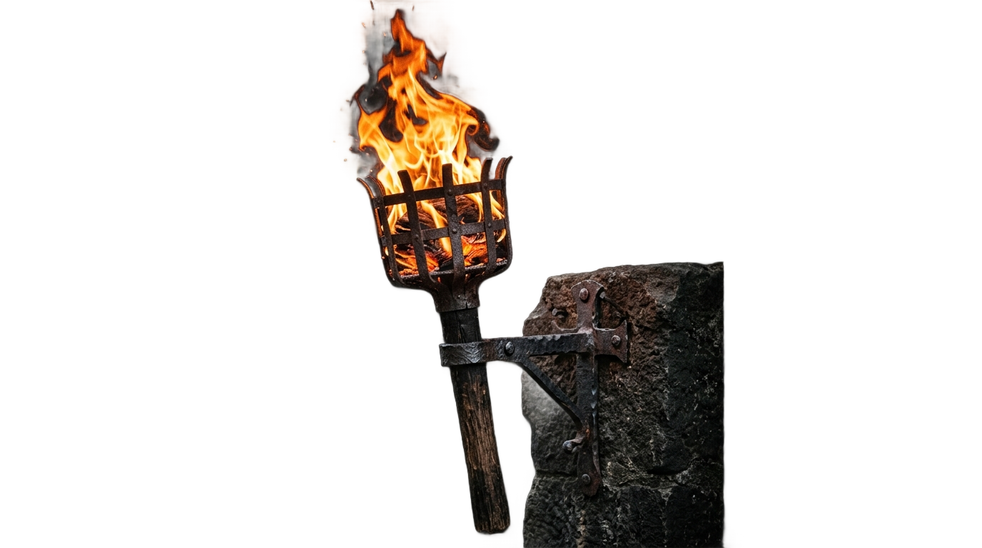 wall torch png PNG transparent background