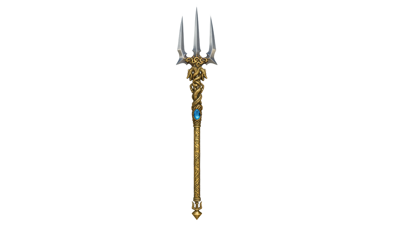 trident weapon png PNG transparent background