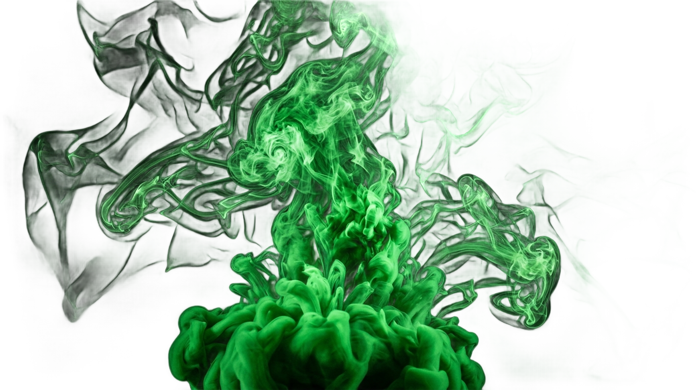green smoke bomb png PNG transparent background