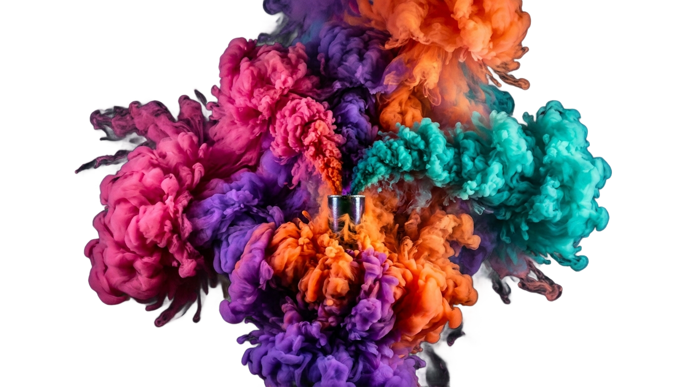 colorful smoke bomb png PNG transparent background