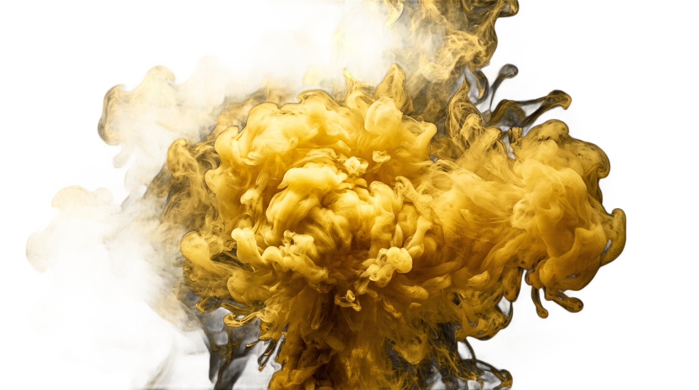 yellow smoke bomb png PNG transparent background