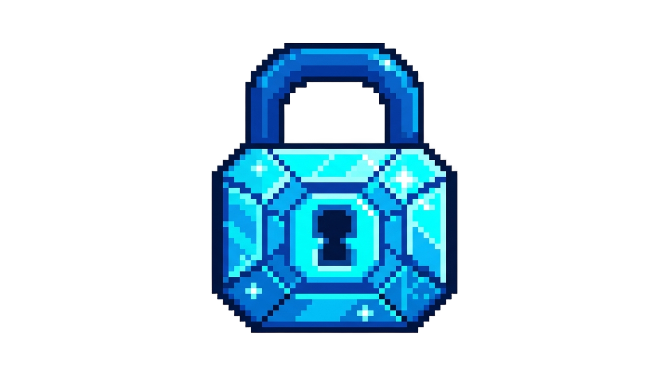 blue gem lock growtopia png PNG transparent background