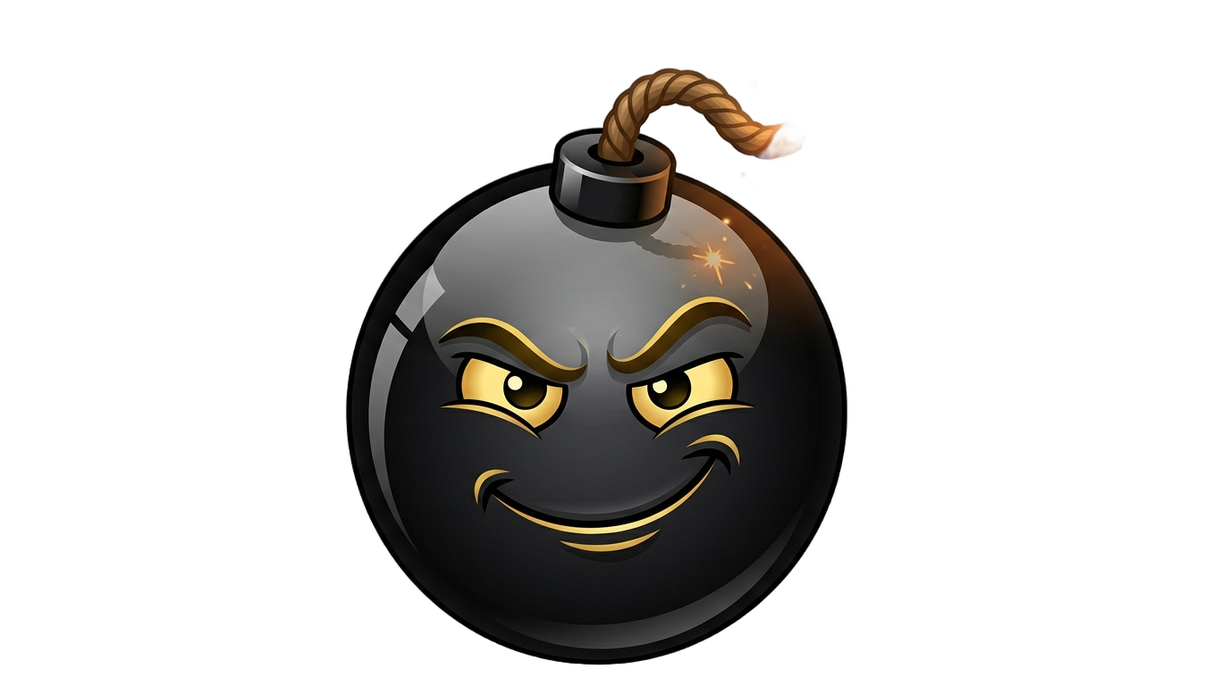 iphone bomb emoji png PNG transparent background