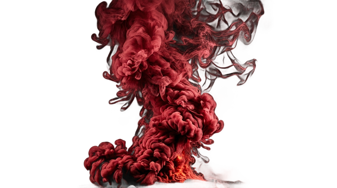 red smoke bomb png PNG transparent background