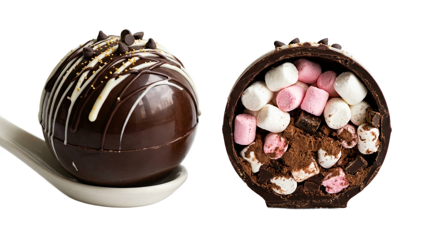 hot chocolate bomb png PNG transparent background