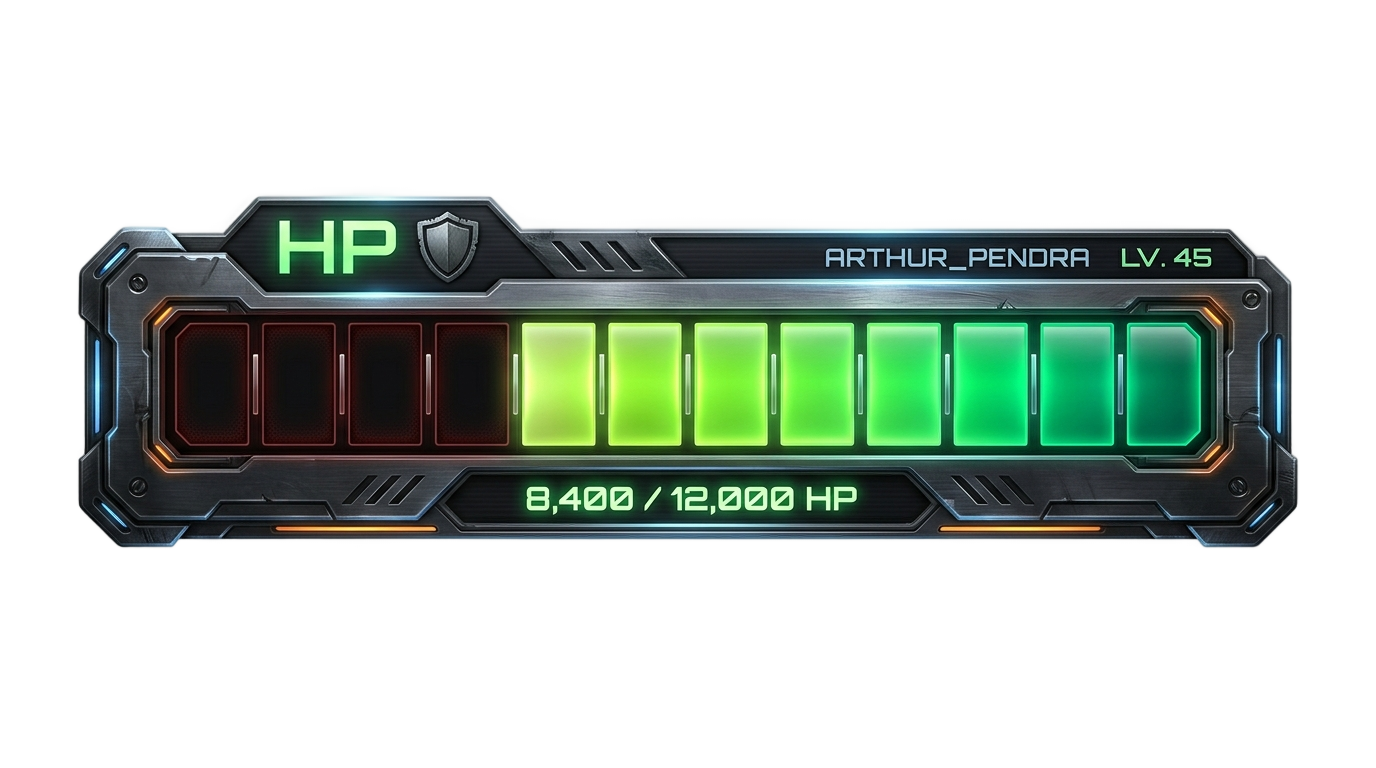 health bar ui png PNG transparent background