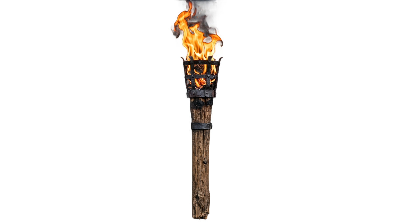 wooden torch png PNG transparent background