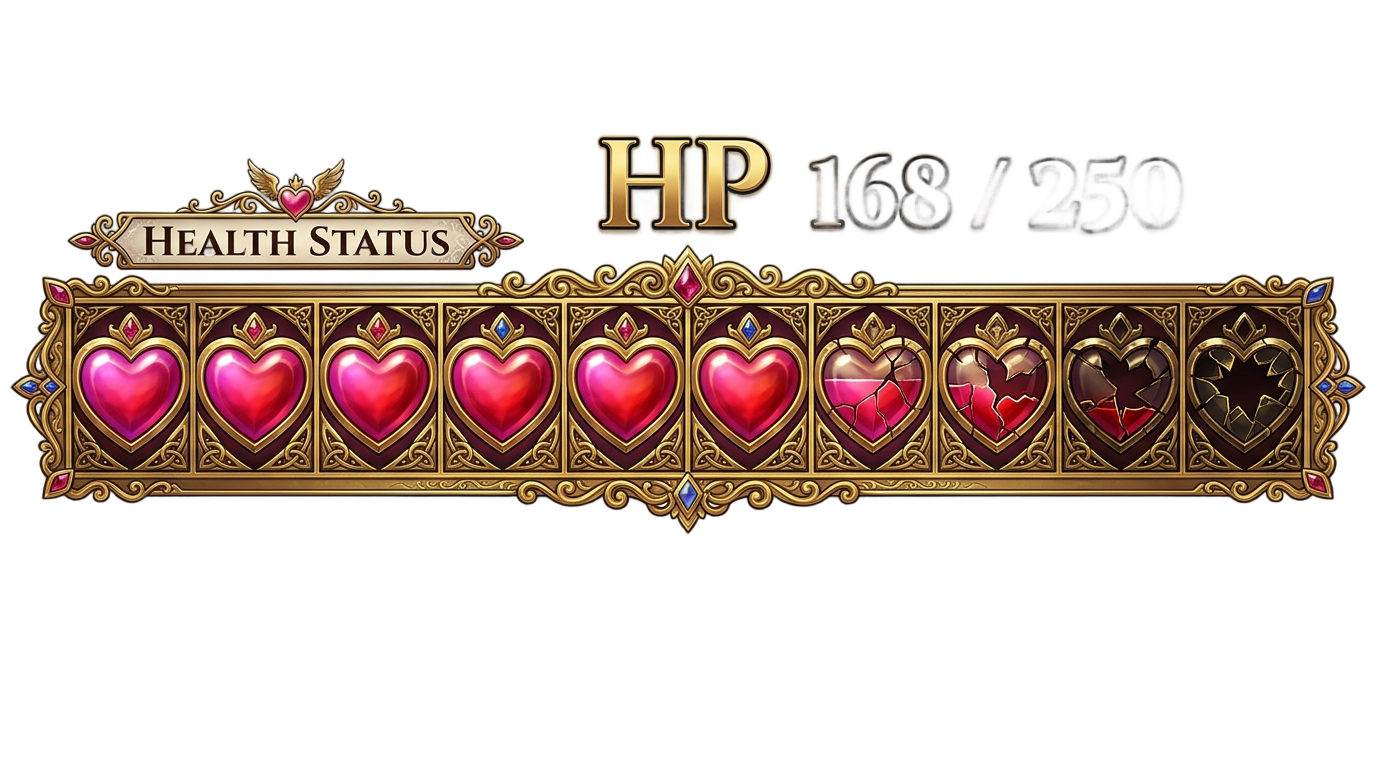 kingdom hearts health bar png PNG transparent background