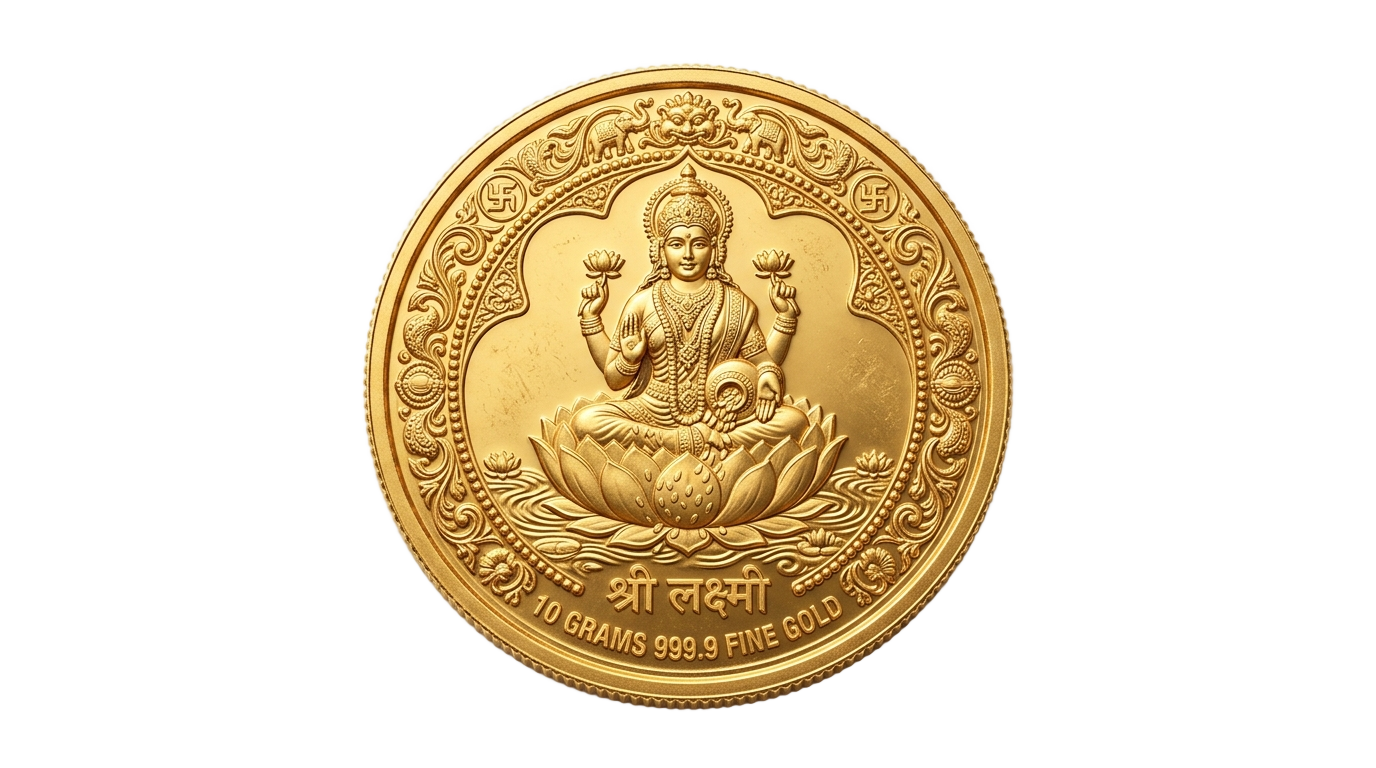 lakshmi gold coin png PNG transparent background
